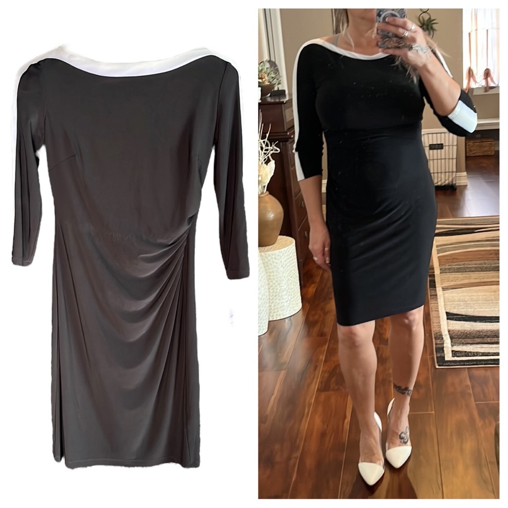 Chaps side cinch dress
